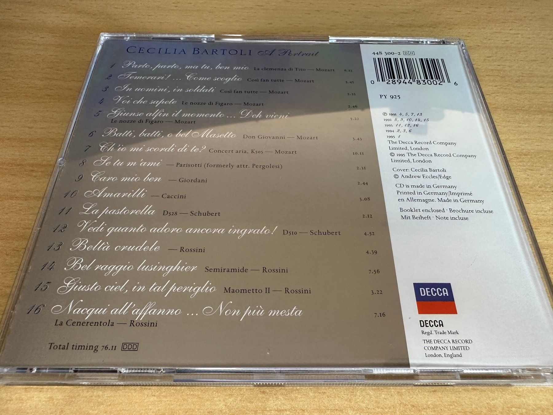 CD: Cecilia Bartoli – A Portrait – Usato da Rikon im Tösstal venduto da Alpenmutz 1