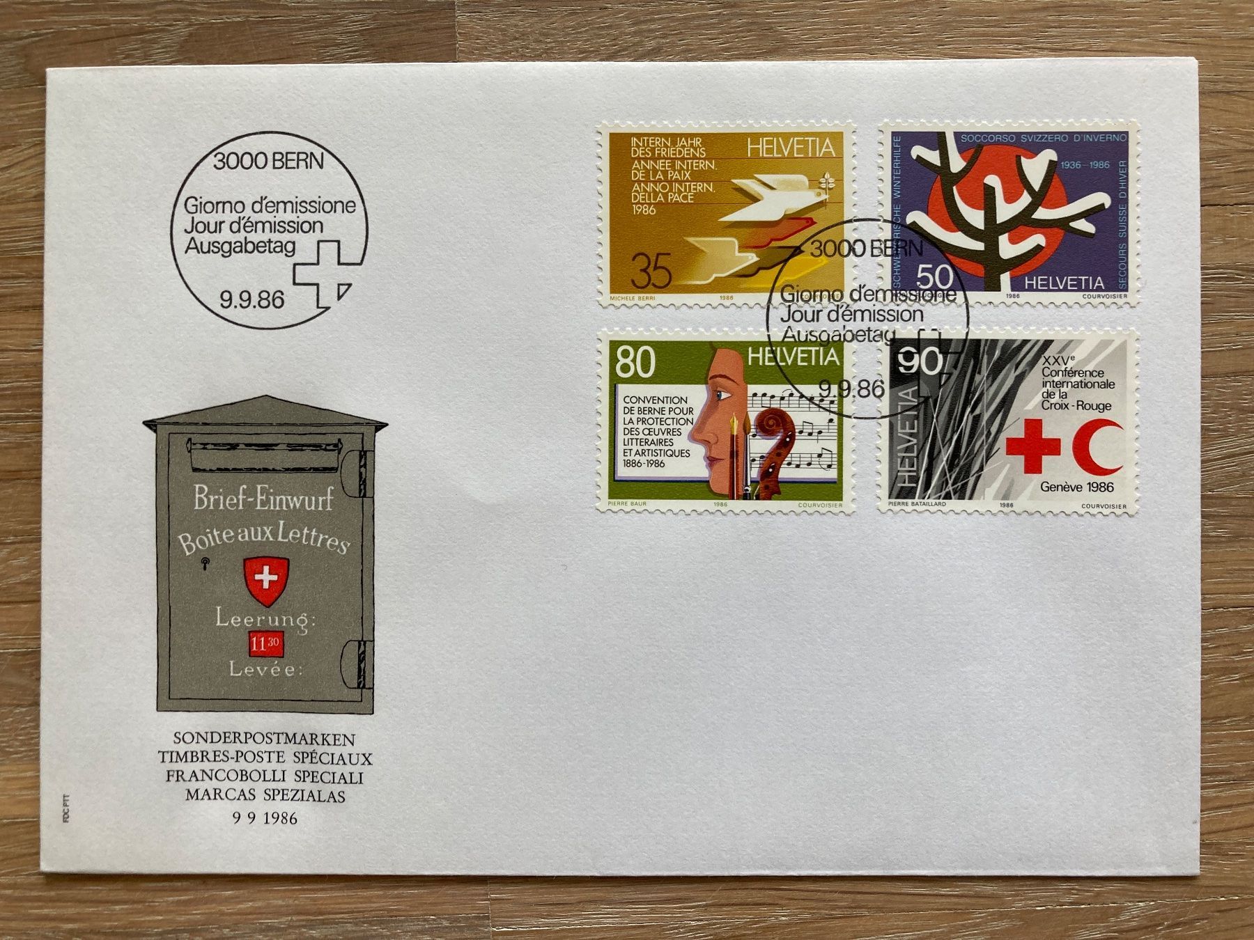 Tutti i francobolli: Ersttagsbrief FDC Schweiz – Original – Usato da Vallamand venduto da sugoi3012