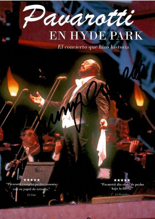 Autografi: Luciano PAVAROTTI concert / TOP AUTOGRAMM – Usato da Egg b. Zürich venduto da Dbunny