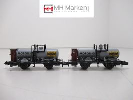 Minitrix 2x 13647 Mineralölkesselwagen Valvoline deutsch N