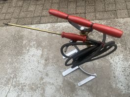 Birchmeier Handpumpe Messing mit Schlauch gebraucht