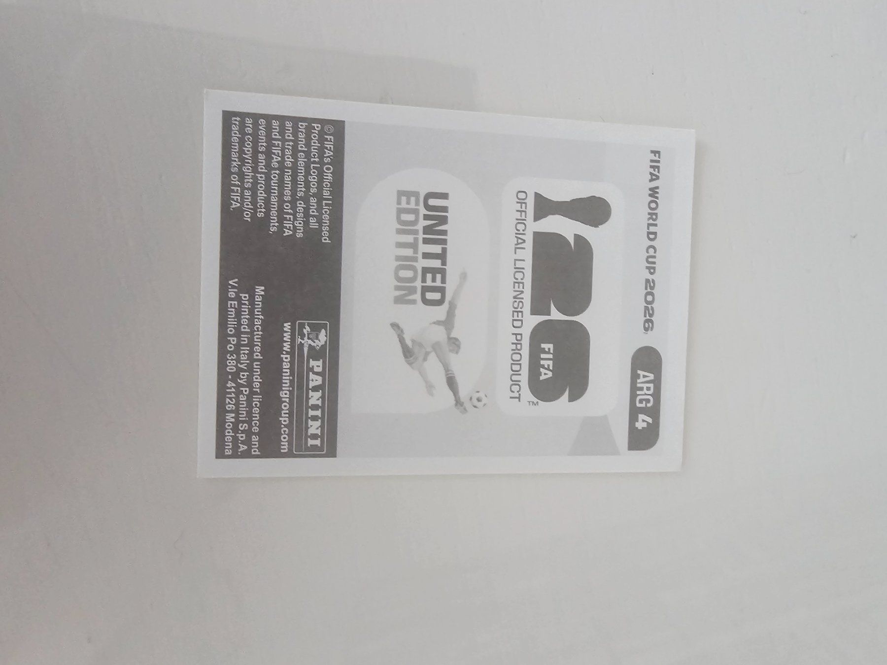 Panini Cartes à collectionner: ARG 4 – D'occasion à Pregassona par sig_6v2k 1