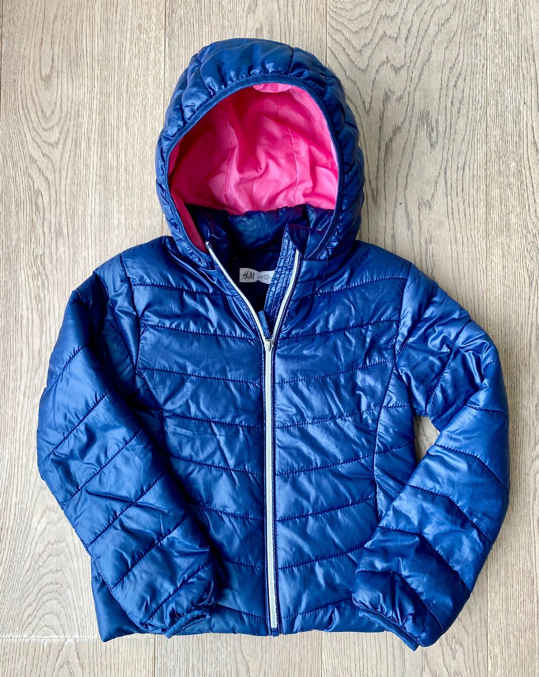 H&M Giacche & Cappotti: Übergangsjacke Mädchen dunkelblau Gr. 128 – Usato da Cham venduto da Contuc