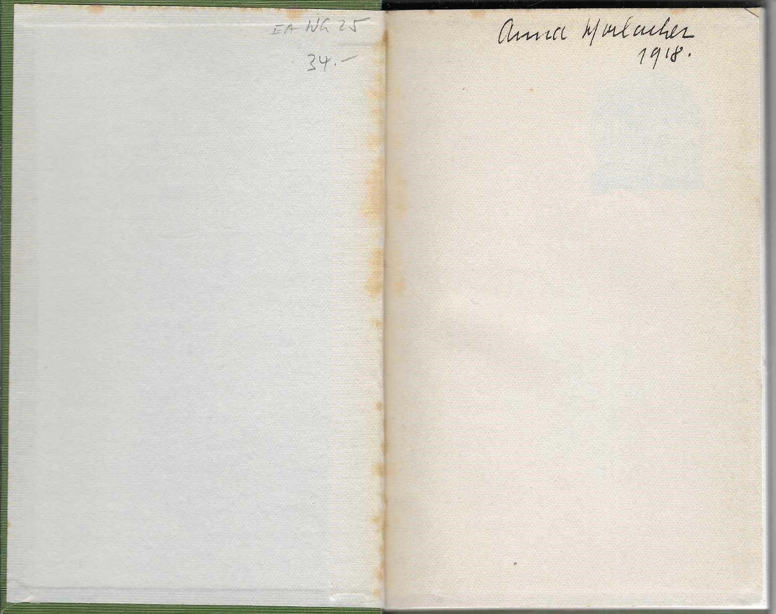 Libri: Das Kind Anna Schieber, Erstausgabe 1917 – Usato da Flims - Dorf venduto da Stagediver 1