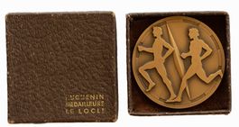 Medaille Sport Zürcher Orientierungslauf 1951 Damen im Etui