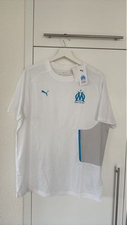 Original Olympique Marseille T-Shirt Puma weiss neu