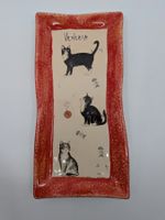 Venezia Keramikplatte mit Katzen