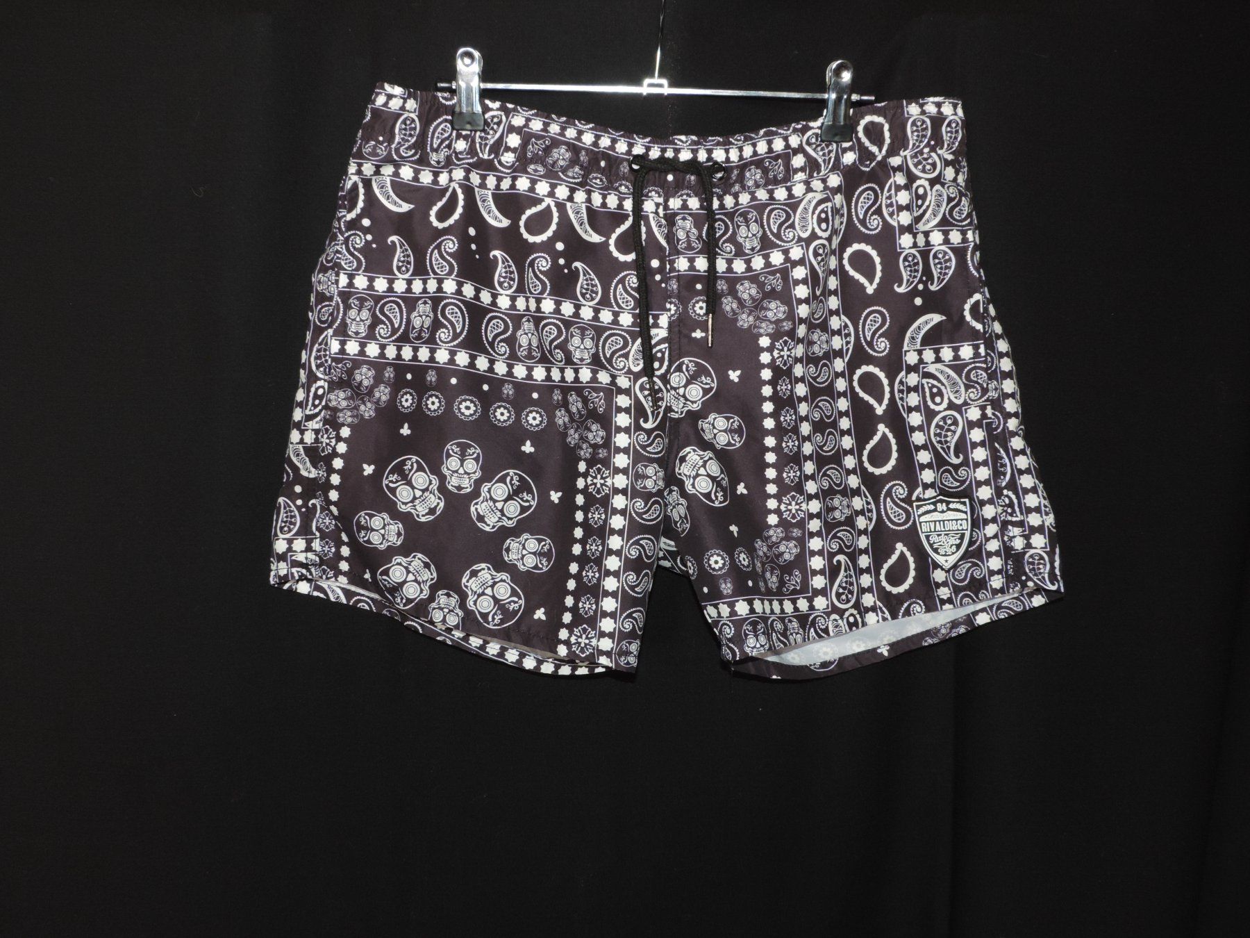 Costumi da bagno: short de bain bandana noir Rivaldi – Usato da Genève venduto da Axelle333