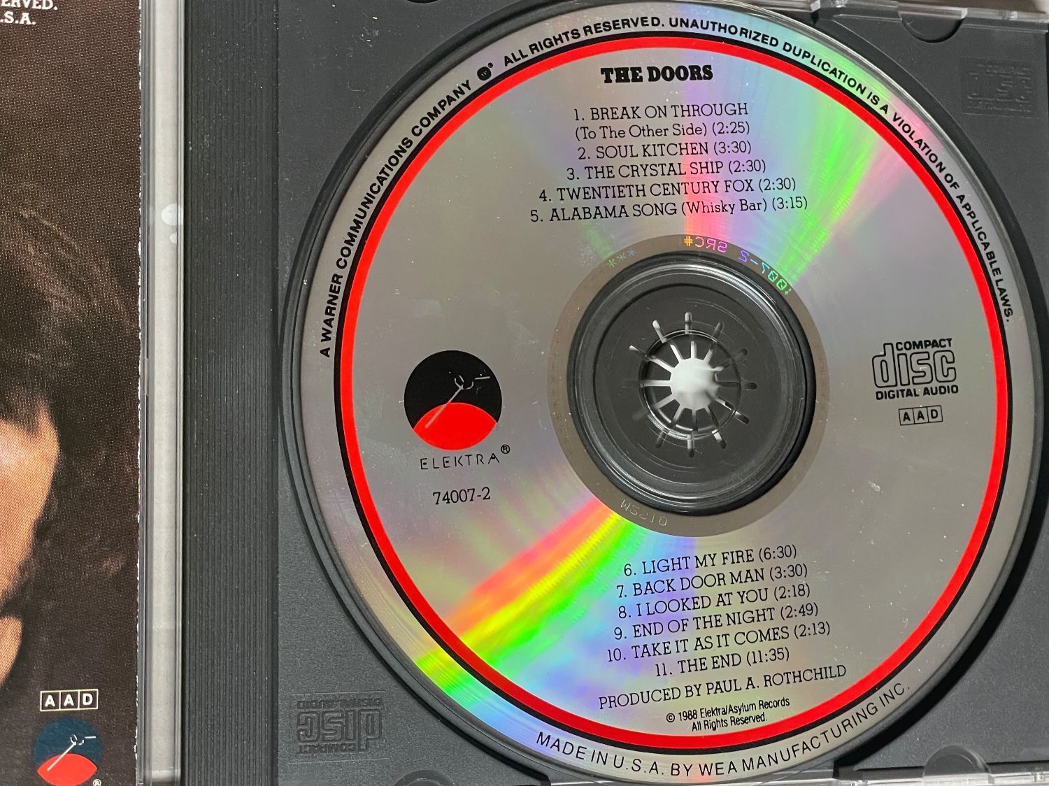 CDs: The Doors CD – Gebraucht aus Muri b. Bern von AdidasCollector 2