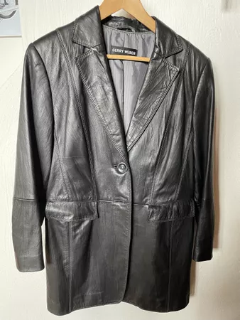 Lederblazer Gerry Weber schwarz guter Zustand gebraucht