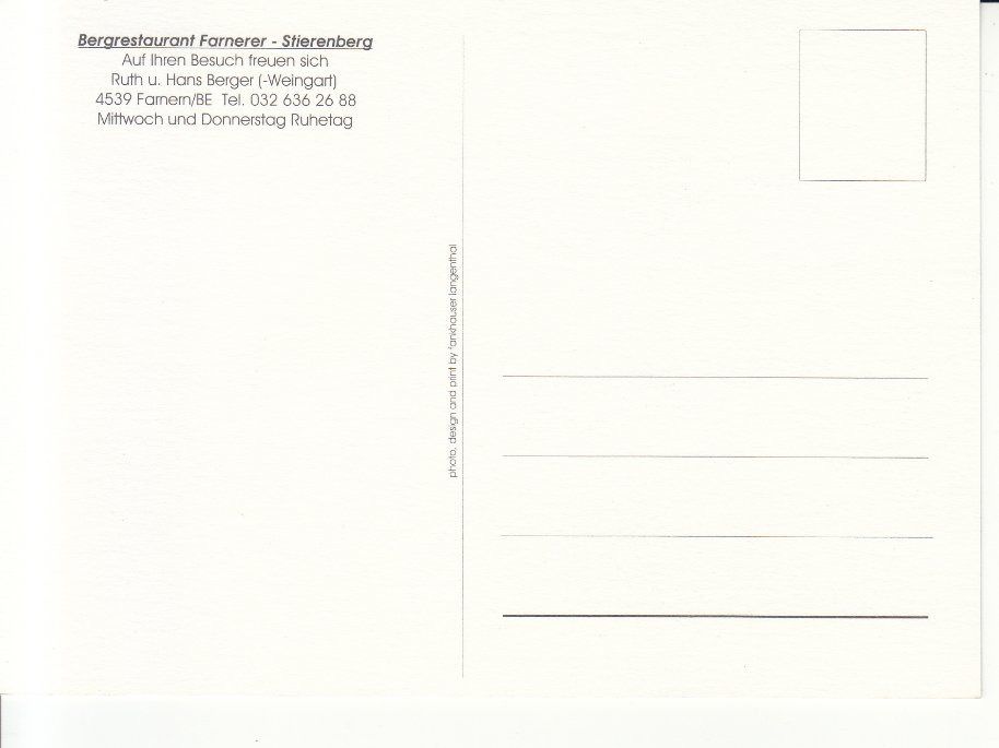 Cartes postales: Farnerer Stierenberg ca. 1990 – D'occasion à Bürglen TG par StampGraf 1