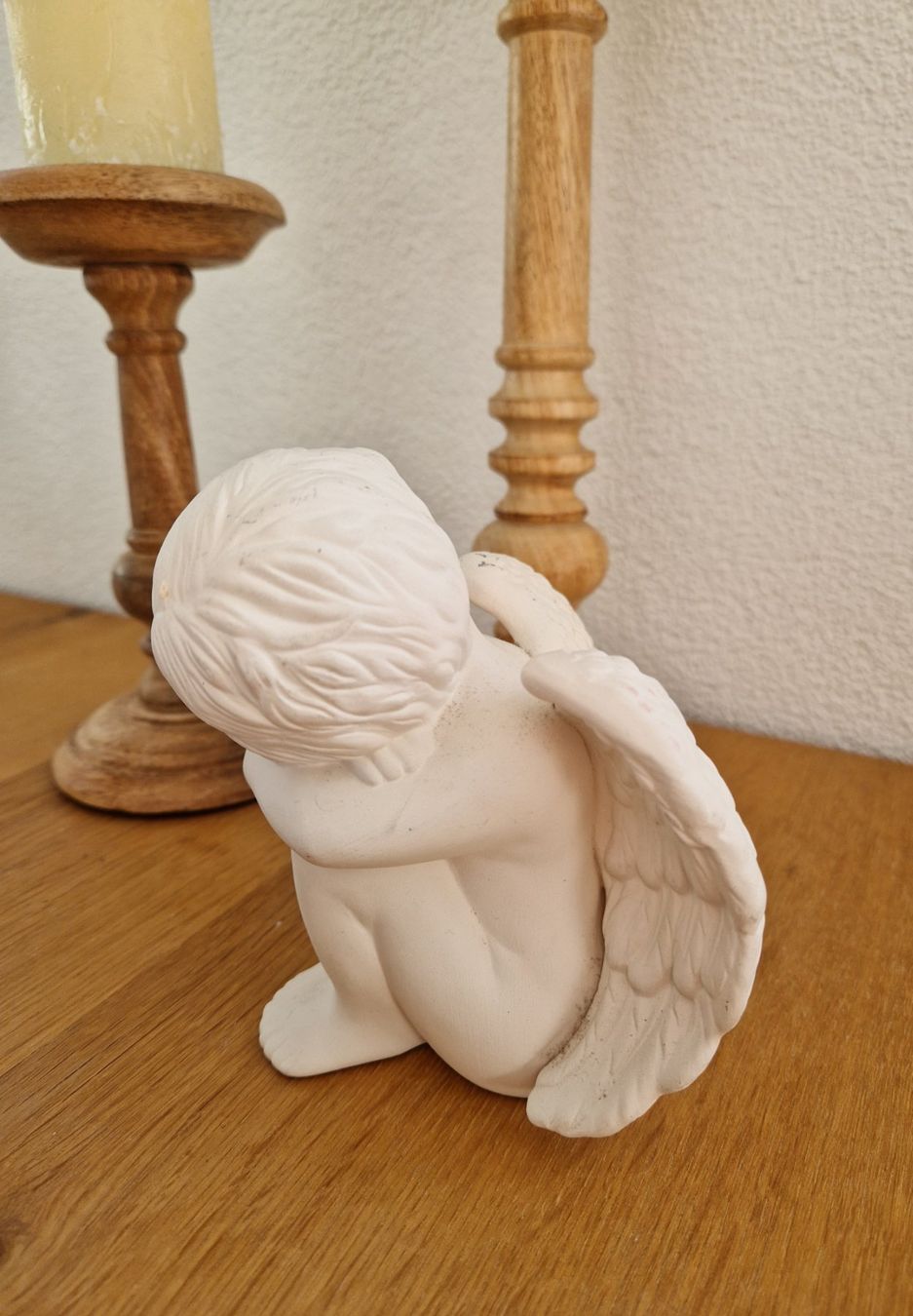 Statuette: Engel schlafend/sitzend/geborgen – Usato da Siblingen venduto da Vany_McDougall 5