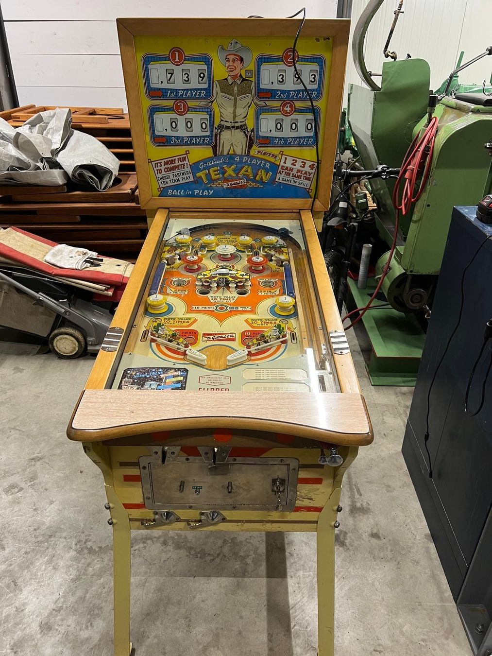 Flipper: RETRO Flipperkasten TEXAN 1960 – Usato da Ersigen venduto da cubalibre11