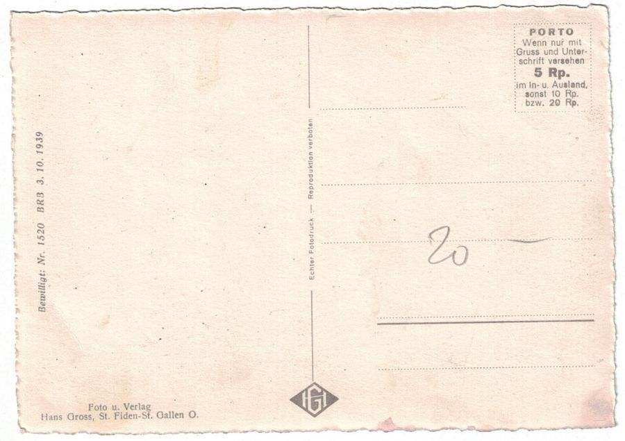 Ansichtskarten: Brunnadern Spreitenbach, um 1940 – Gebraucht aus Frauenfeld von POML 1