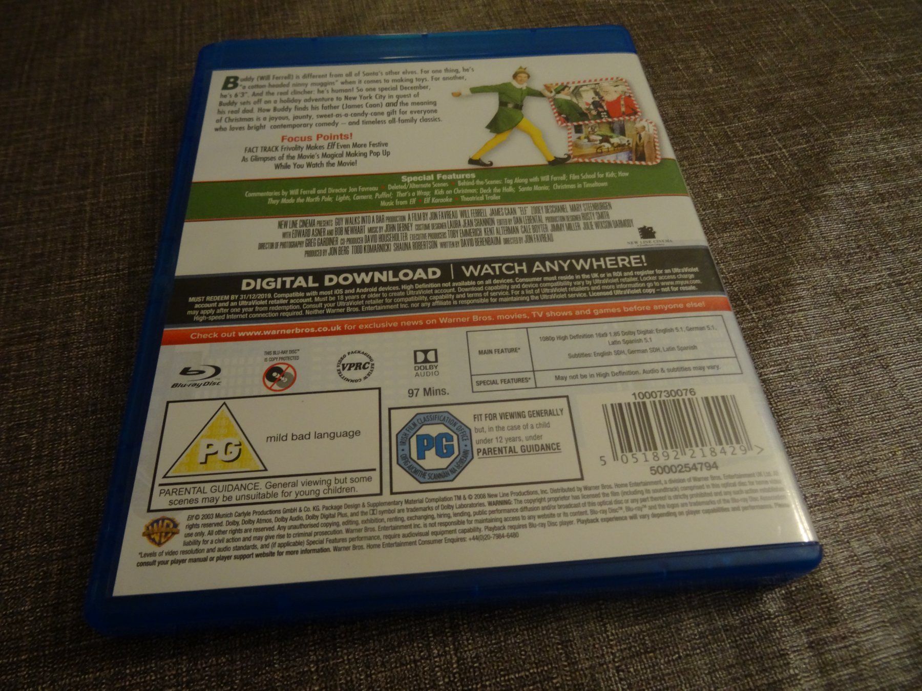 Tutti i DVDs: Elf Film Blu-ray mit Will Ferrell – Usato da Olten venduto da Disc-Verkauf 2