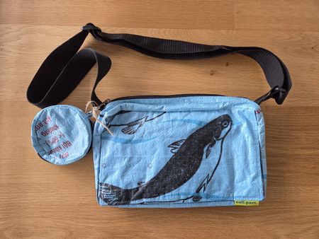 Neue Tasche Wal-Motiv coll. part. mit Pochette, Sommerlich