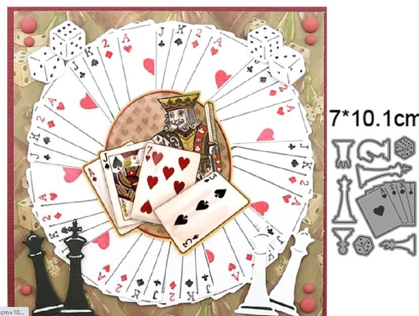 Sciablone: Neues Stanzschablonen-Set Schach, Poker – Nuovo e nell'imballaggio originale da Effretikon venduto da wenuss 2