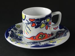Espressoset mit schönem Dekor von Langenthal