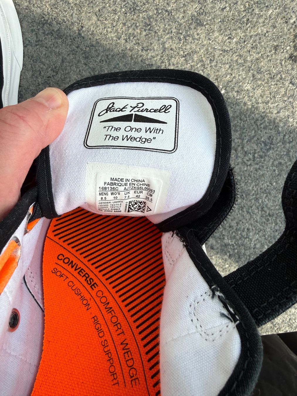 Converse Scarpe da uomo: Converse Jack Purcell Low Easy on  Snickers Schuhe Gr. 42 – Usato da Thörishaus venduto da Swaxx 7