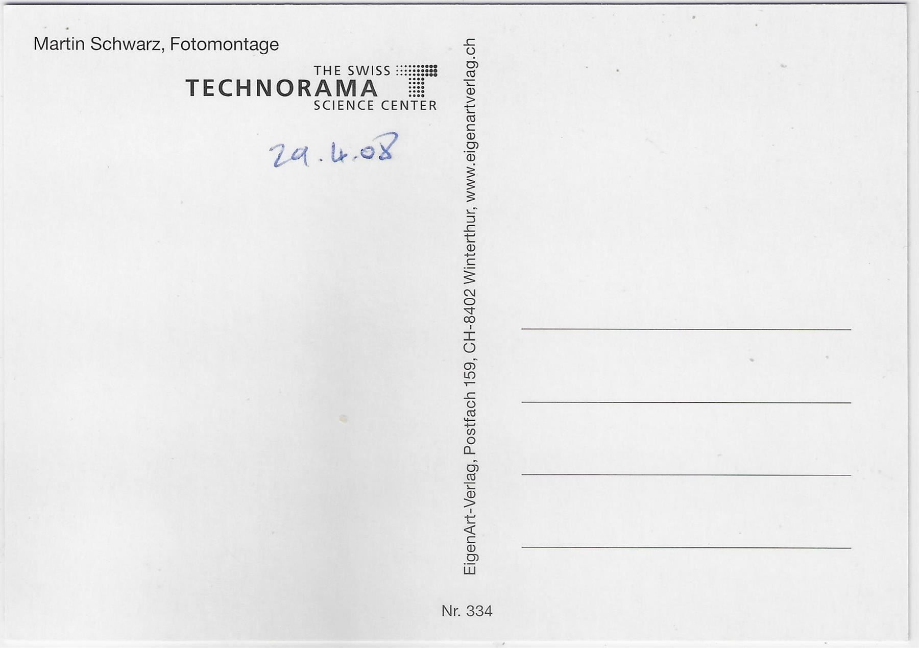 Cartes postales: Technorama Winterthur - Fotomontage – D'occasion à Ettingen par Kartenplanet 1
