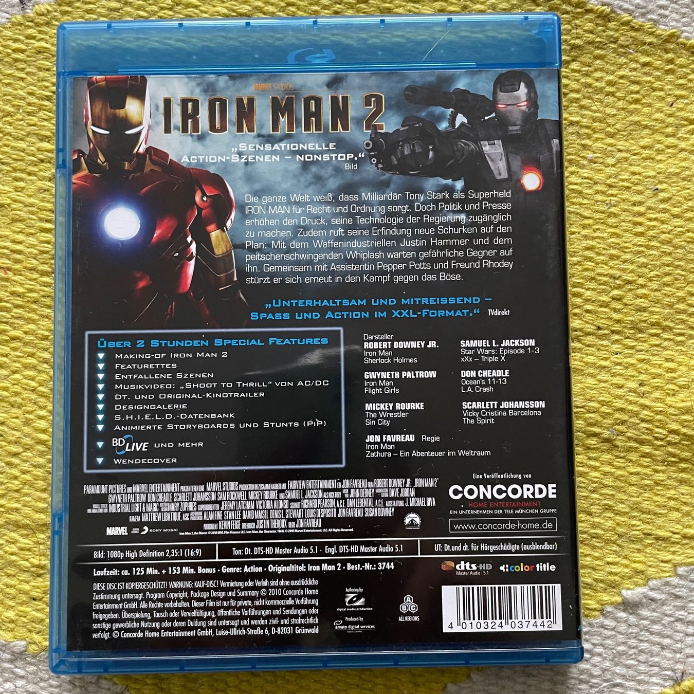 Tutti i DVDs: IRON MAN 2-BLU RAY IRON MAN 2 + AC DC STICKER – Usato da Rorschacherberg venduto da CD-Roli 1