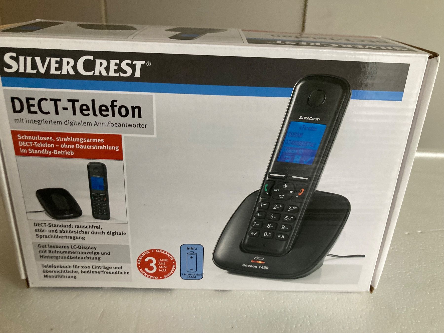 Téléphones: Silvercrest DECT-Telefon Cocoon 1450 neu – Neuf avec emballage d'origine à Küssnacht am Rigi par alf_7tb5