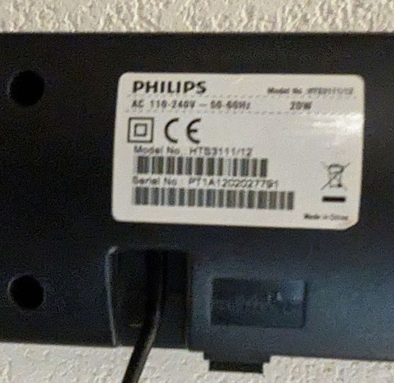 Philips Home Cinema: Heimkino Soundbar mit Subwoofer - Philips HTS3111/12 – Usato da Uetikon am See venduto da Tomarrani 7