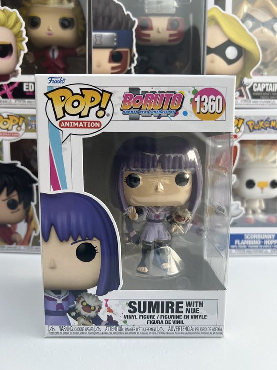 Funko Pop! Boruto – Sumire Kakei Mit Nue Vinyl-Figur, 9,5 Cm, Offizielle Merchandise
