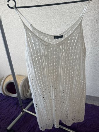 Strandkleidchen weiss strick