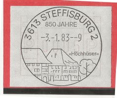 3613 STEFFISBURG 2  SK75 EVT 03.01.83 auf ATM (FRAMA)