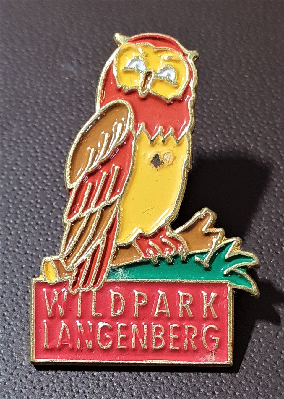 Placchette & Badge: Q616 - Pin Wildpark Langenberg Sihlwald - Eule – Usato da Reinach BL venduto da Boston-Verkauf
