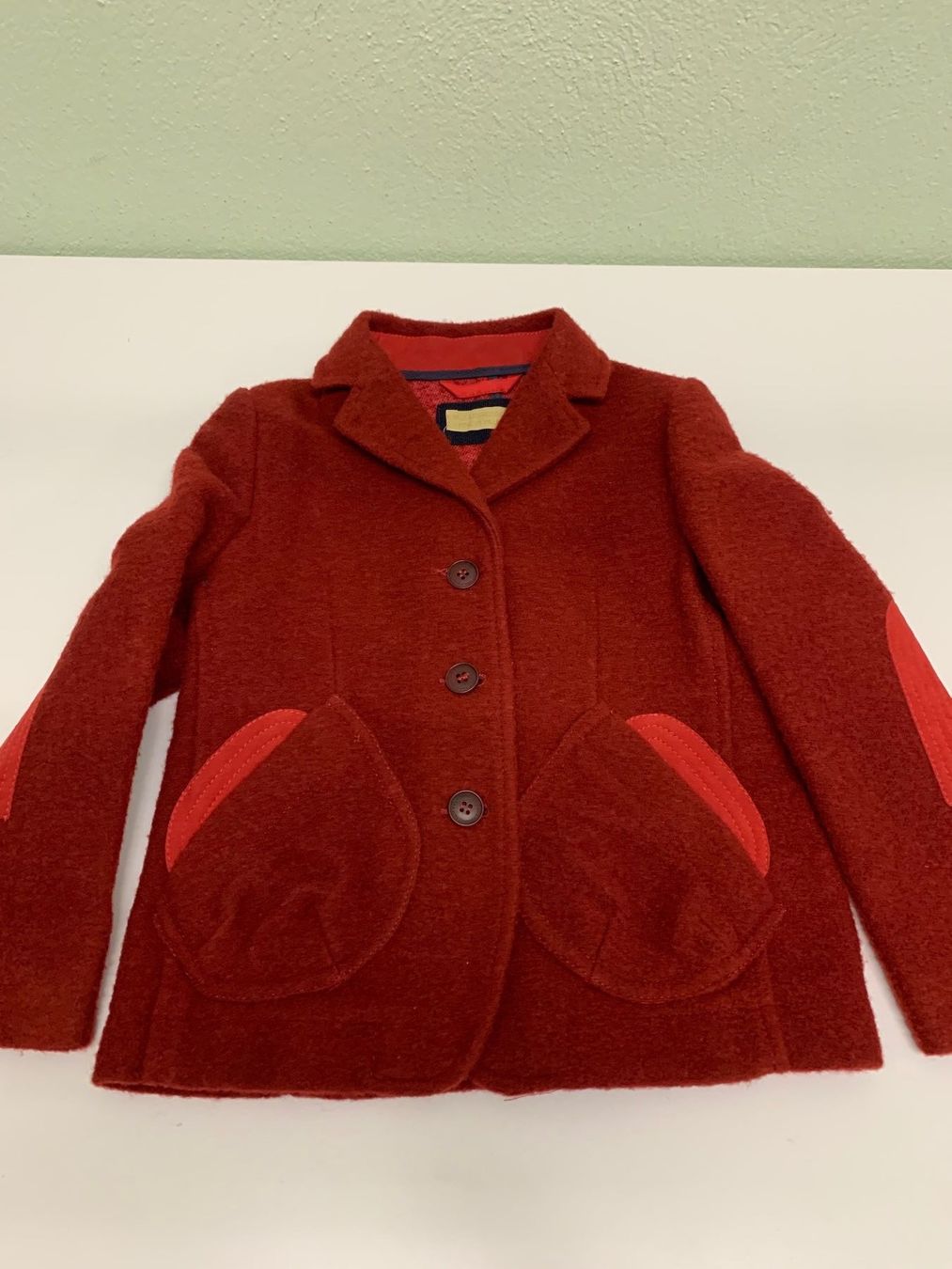 Wolle: BABY BOY WOOL & LEATHER JACKET – Neu (gemäss Beschreibung) aus Zürich von LoveFashion76
