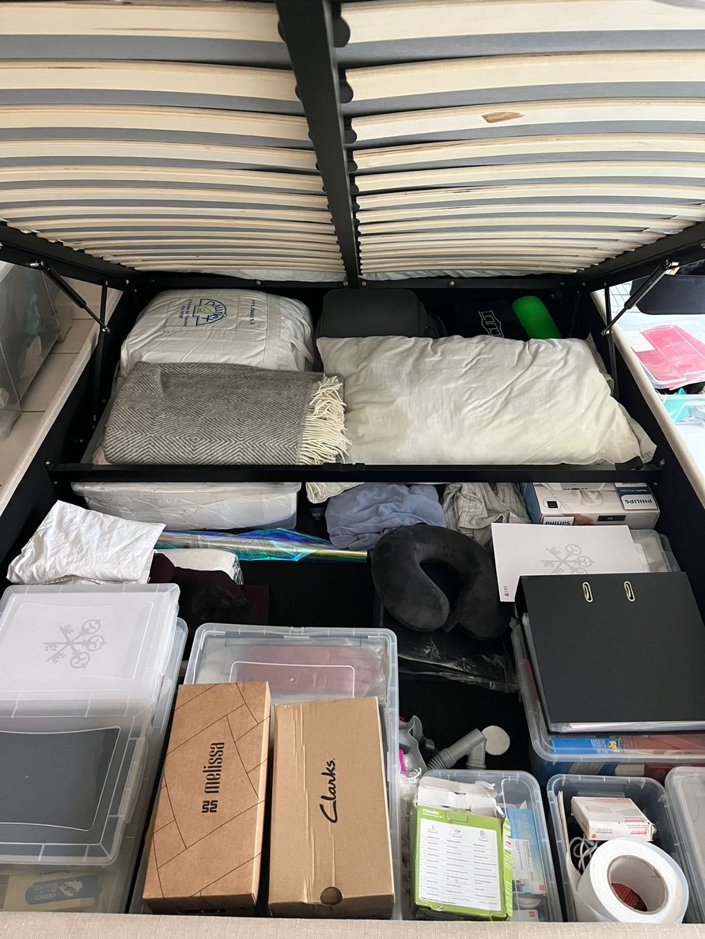 Beliani Lits: Storage Bed 140x200 – D'occasion à Zürich par emanuele_axl 4
