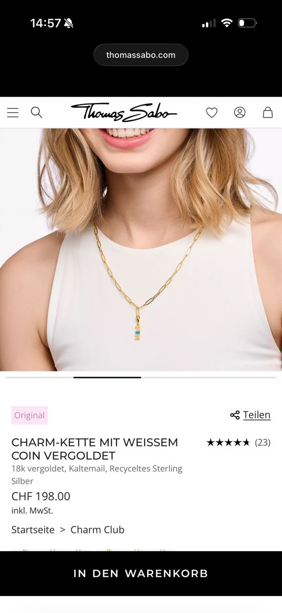 Thomas Sabo Catenine: Halskette Thomas Sabo – Usato da Meilen venduto da NHirs96 2