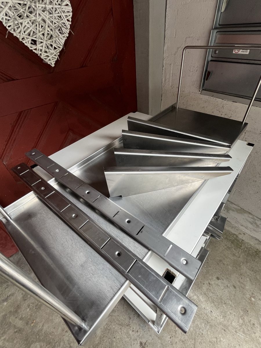 Scaffali: Gastro Chromstahl Wandregal mit Kippschutz  – Usato da Flaach venduto da Auto6011 3