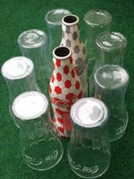 8 Coca Cola - Gläser mit 2 Flaschen