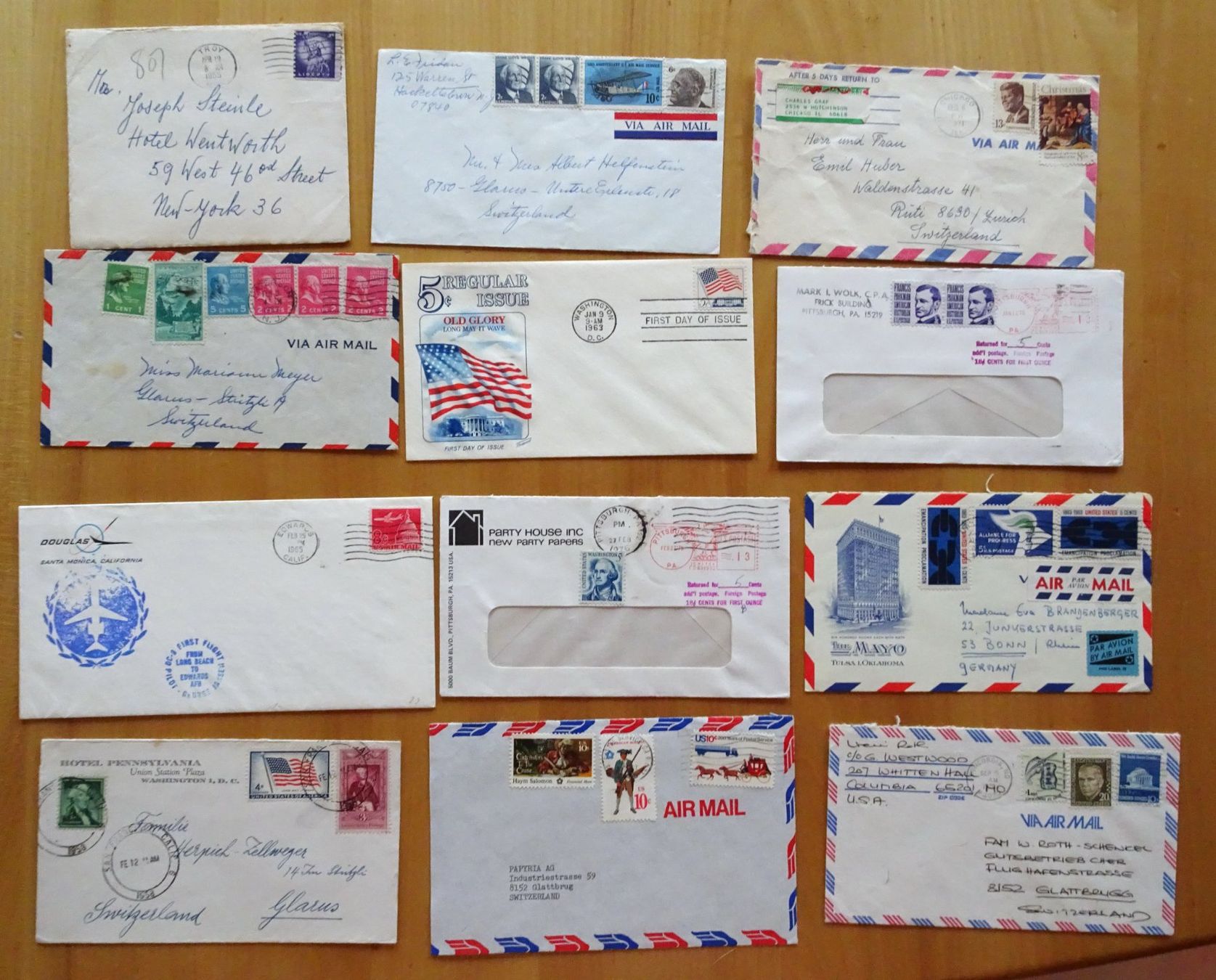 Couverts & Versandtaschen: Postkarten/ Bedarfsbriefe USA – Gebraucht aus Feldbrunnen von MarcusSO 2