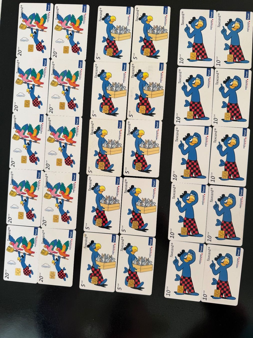 Telefon- & Taxkarten: 30 cartes téléphonique de globi. – Gebraucht aus Peseux von philstyle