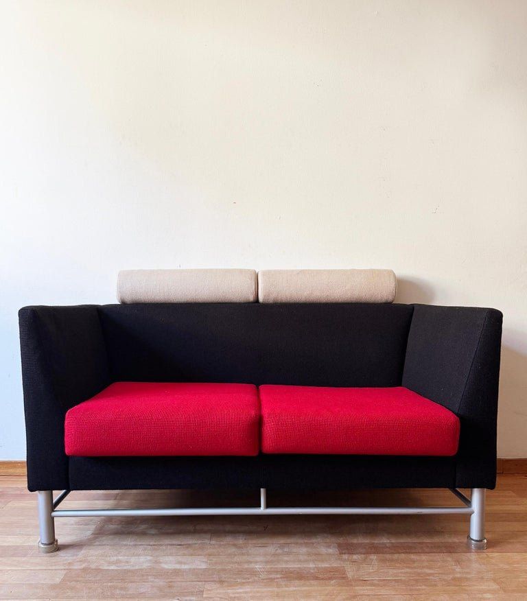 Knoll Sofas: Sottsass Memphis Knoll 80er Eastside 2 Sofa + 1Lounge Sessel – Gebraucht aus Basel von PorcelainKitten 7