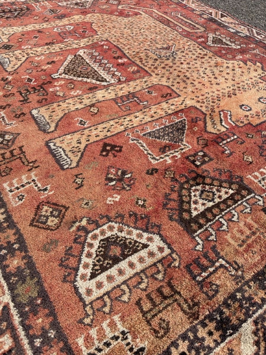 Tappeti: İran Quesghai  Löwen Teppich  – Usato da Wängi venduto da Tesimo 3