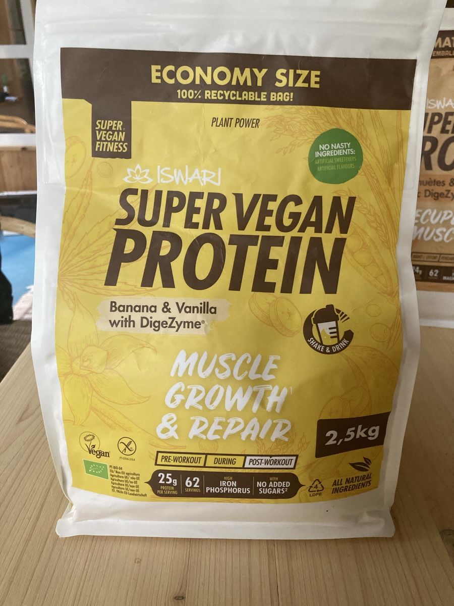 Aliments & Spécialités: ISWARI Super Vegan Protein Banane Vanille – D'occasion à Brenzikofen par Martha_V