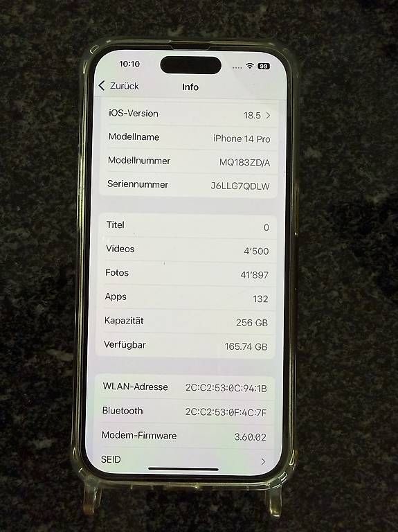 Apple Portables: iPhone 14 Pro, 256 GB, Gold - Top Zustand – D'occasion à Niederwil SG par jgu_t2gl 4