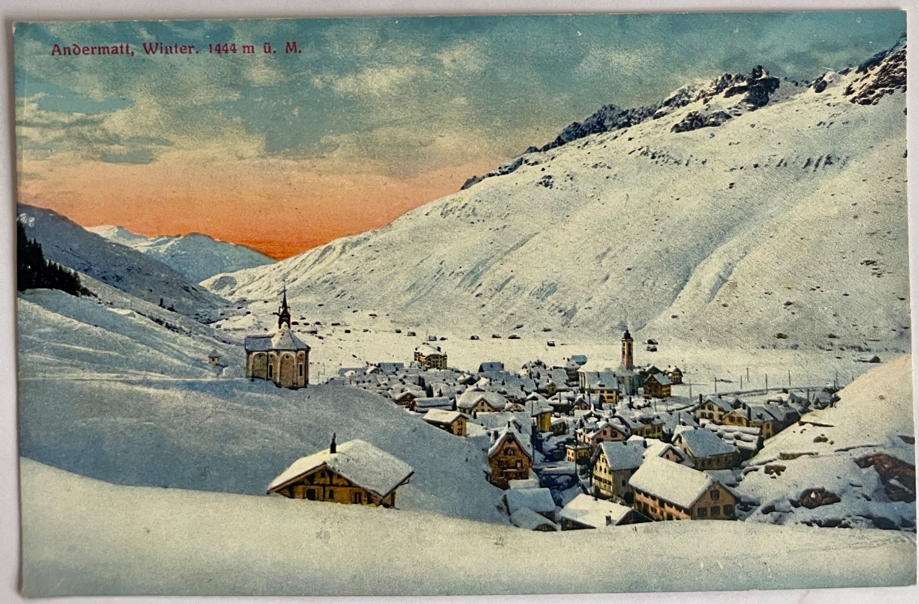 Cartoline postali: AK: ANDERMATT - Winter – Usato da Lutry venduto da Ediego