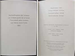 Jahresalbum 1991 4er Block gestempelt Ausgabetag