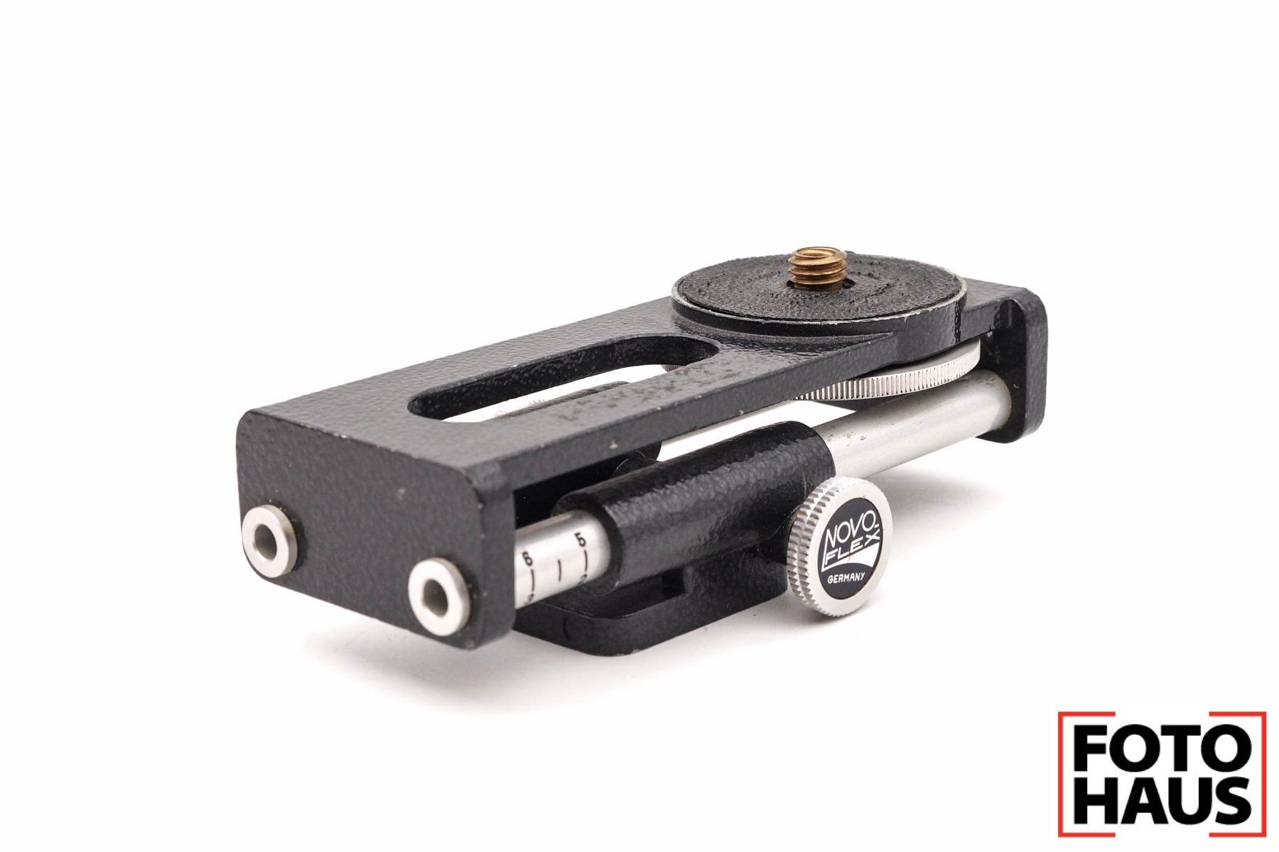 Novoflex Treppiedi & Teste: Novoflex Einstellschlitten Tripod Castel Macro – Usato da Basel venduto da FotohausBasel 2