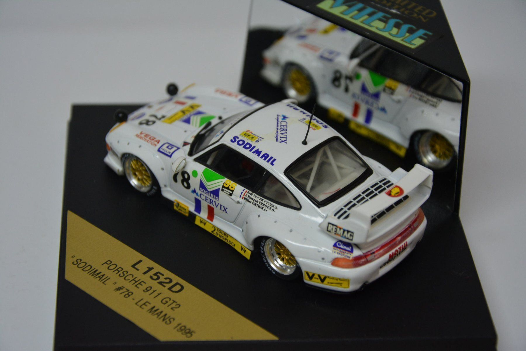 Porsche Modellini d'auto: Porsche 911 GT2 ,  Le Mans 1995 , 1:43 – Nuovo (secondo la descrizione) da Goldach venduto da Feivel9 5