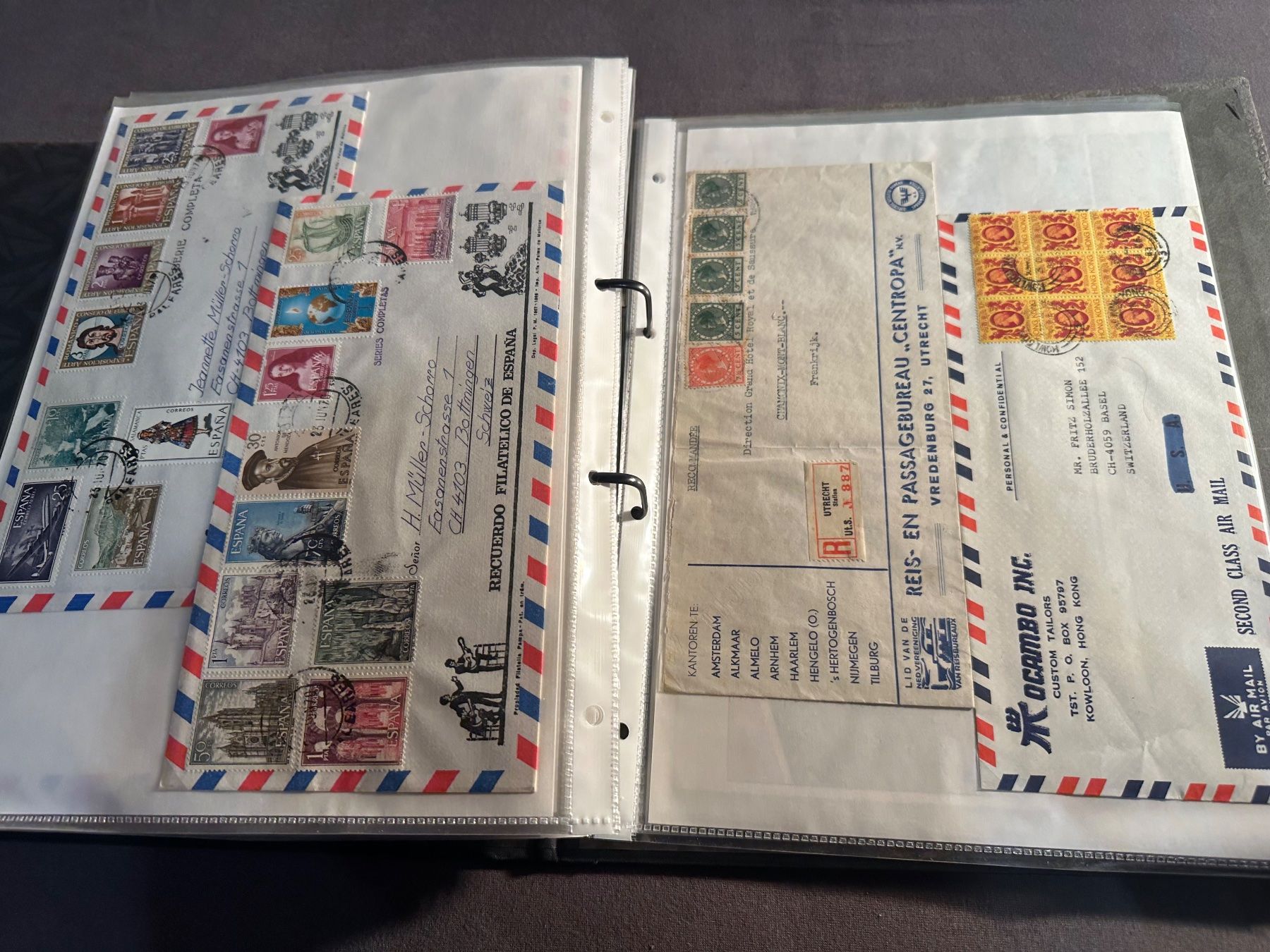 Tutti i francobolli: Sammlung Briefe + Flugpost Österreich, Spanien - Weltweit – Usato da Stettfurt venduto da 2442 3