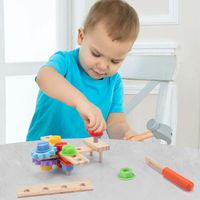 Werkzeugkoffer Werkbank Kinder Montessori Holzspielzeug