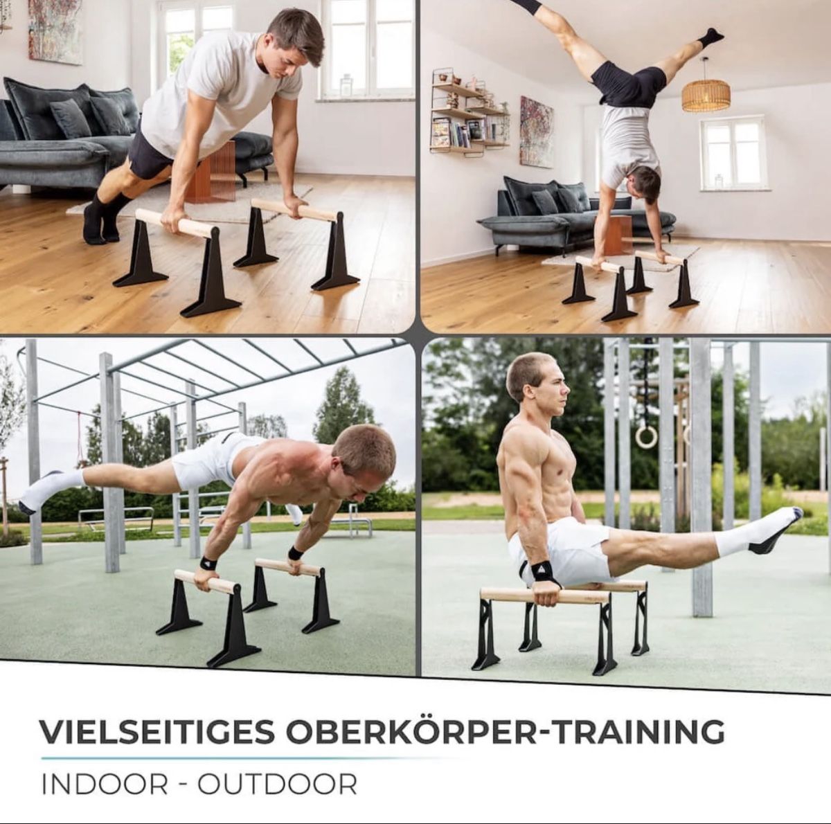 Hometrainer: Pullup & Dip Parallettes Set M wie neu – Gebraucht aus Zürich von blancali 5