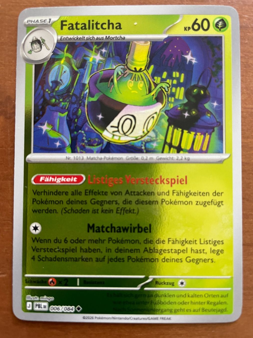 Pokémon Carte collezionabili: Pokemon Fatalitcha Reverse (Versand gratis) – Nuovo (secondo la descrizione) da Chur venduto da Angerson